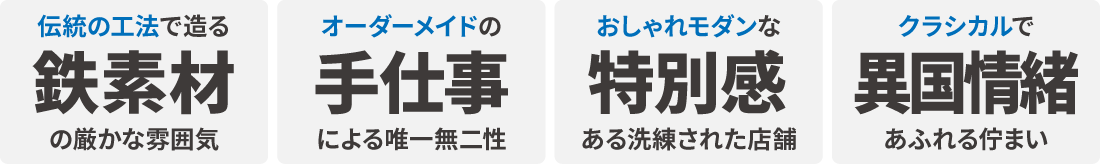 ロートアイアン看板の実績画像