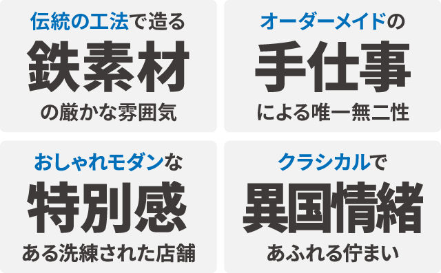 ロートアイアン看板の実績画像