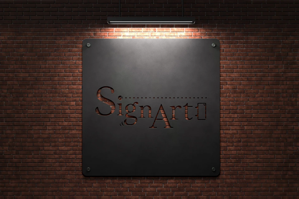 サインアート株式会社の黒皮鉄看板